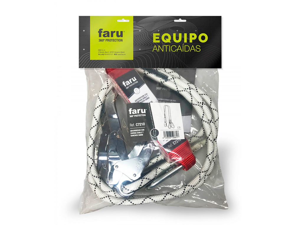FARU - Anticaidas cuerda con gancho 50 mm (Ref. C266)