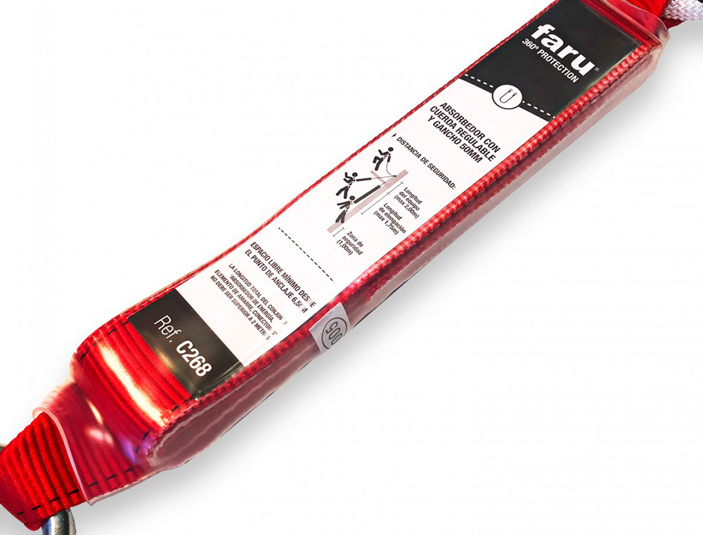 FARU - Anticaidas regulable con gancho de 50 mm (Ref. C268)