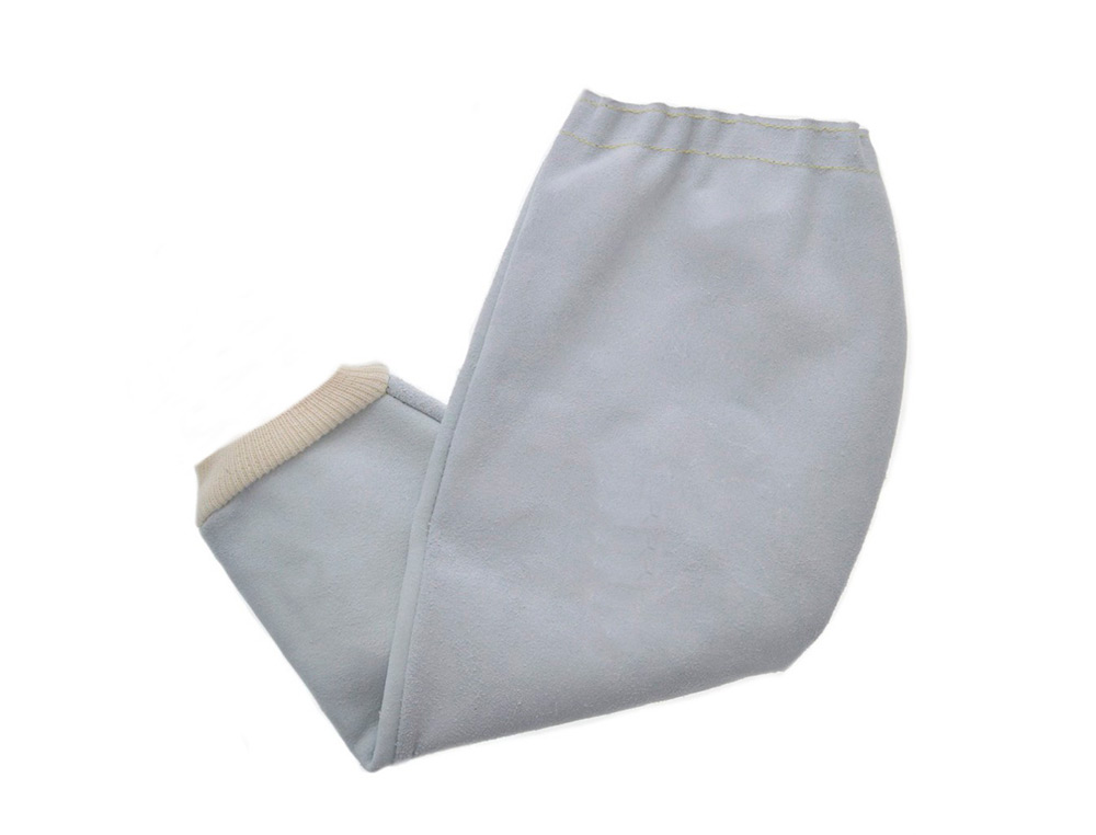 FARU - Manguito para soldador cuero al cromo puño elastico y cordon sujecion superior (Ref. C79)