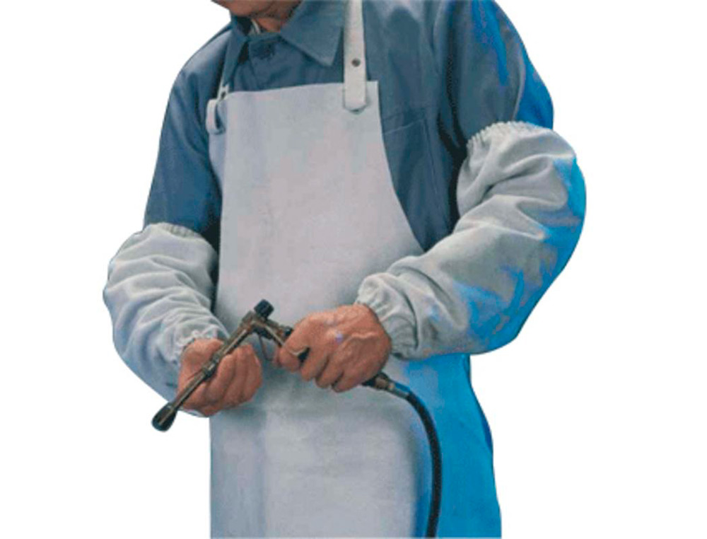 FARU - Manguito para soldador cuero al cromo puño elastico y cordon sujecion superior (Ref. C79)