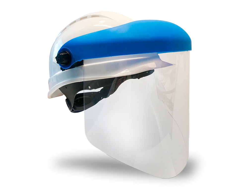 FARU - Pantalla para casco a20c con visera y protector barbilla azul 200x300 mm (Ref. A20C-AZ)
