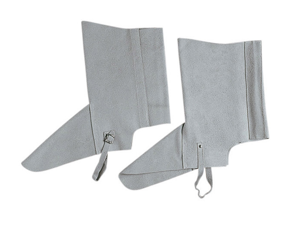 FARU - Polaina para soldador cuero al cromo ajustable con velcro y hebilla 40 cm (Ref. C63)