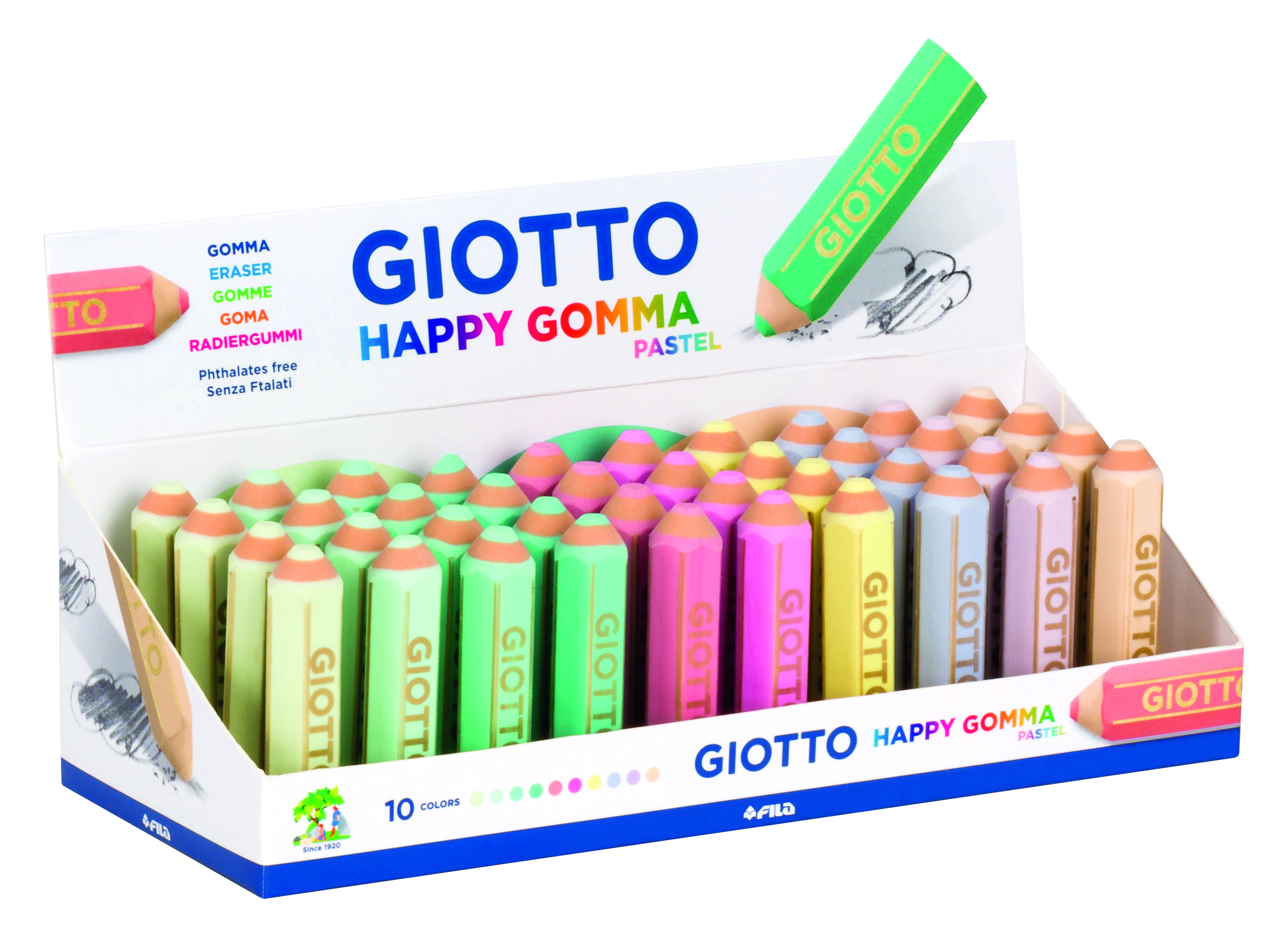 GIOTTO - Goma happy gomma pastel forma de lapiz (Ref. F234000)