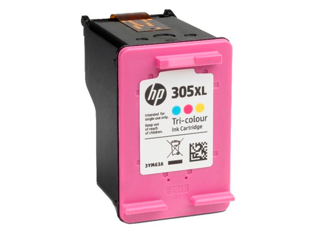 HP - Ink-jet 305xl deskjet 1210 / 1212 / 1255 / 2732 / 2752 / 4155 / 4158 envy 6020 / 6052 /6055 / 6420 tricolor 200 (Ref. 3YM63AE)