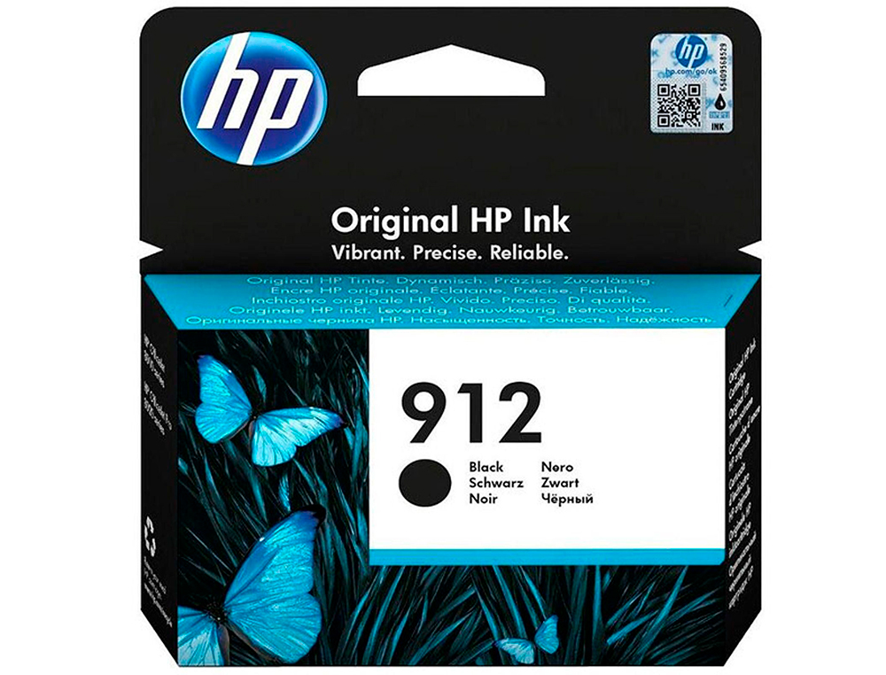 HP - Ink-jet 912 officejet 8010 / 8020 / 8035 negro 300 pag (Ref. 3YL80AE)
