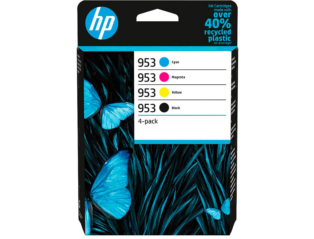 HP - Ink-jet 953 bk/cmy 6zc69ae multipack negro/ cian / magenta / amarillo (Ref. 6ZC69AE)