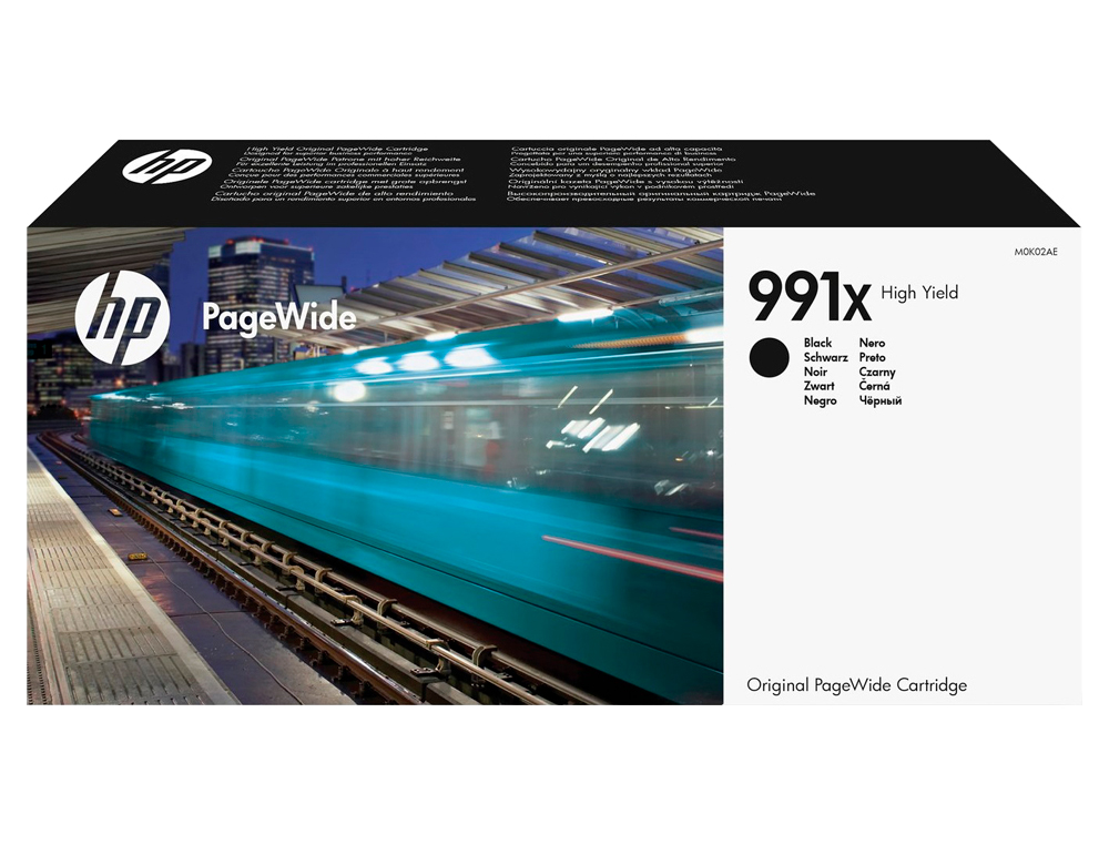 HP - Ink-jet 991x pagewide 755dn/mfp 774dn/mfp 774dns/mfp779dn/mfp 779dns/p77740dw/p77750z/negro (Ref. M0K02AE)