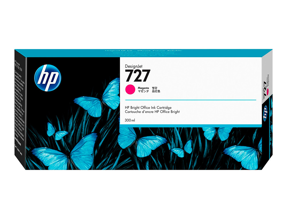 HP - Ink-jet designjet t1500/t920 magenta n 727/1000 paginas (Ref. F9J77A)