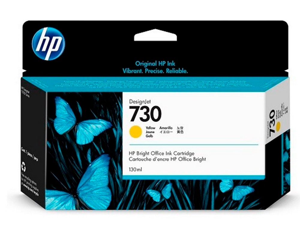 HP - Ink-jet n 730 130-ml amarillo / dnj t1700/1000 paginas (Ref. P2V64A)