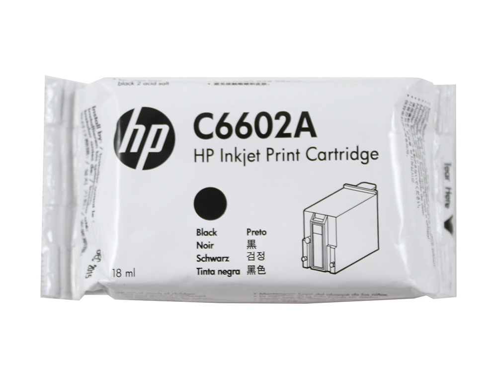 HP - Ink-jet negro addmaster/ij 6000, 18ml 7 millones de caracteres/1000 paginas (Ref. C6602A)