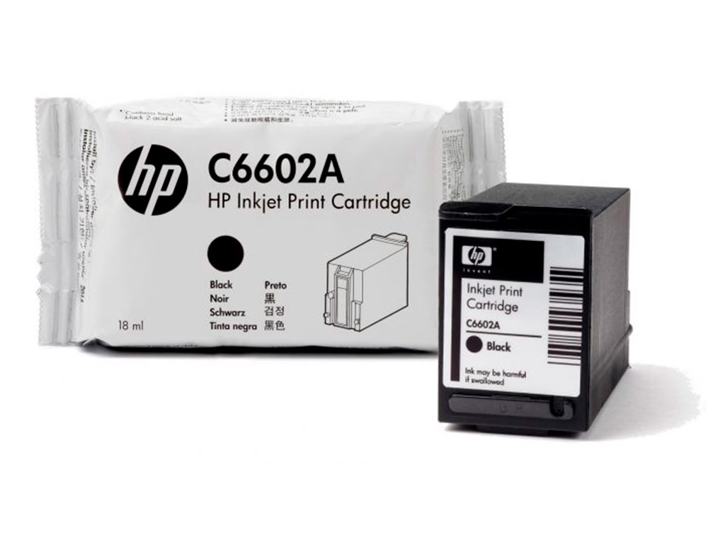 HP - Ink-jet negro addmaster/ij 6000, 18ml 7 millones de caracteres/1000 paginas (Ref. C6602A)