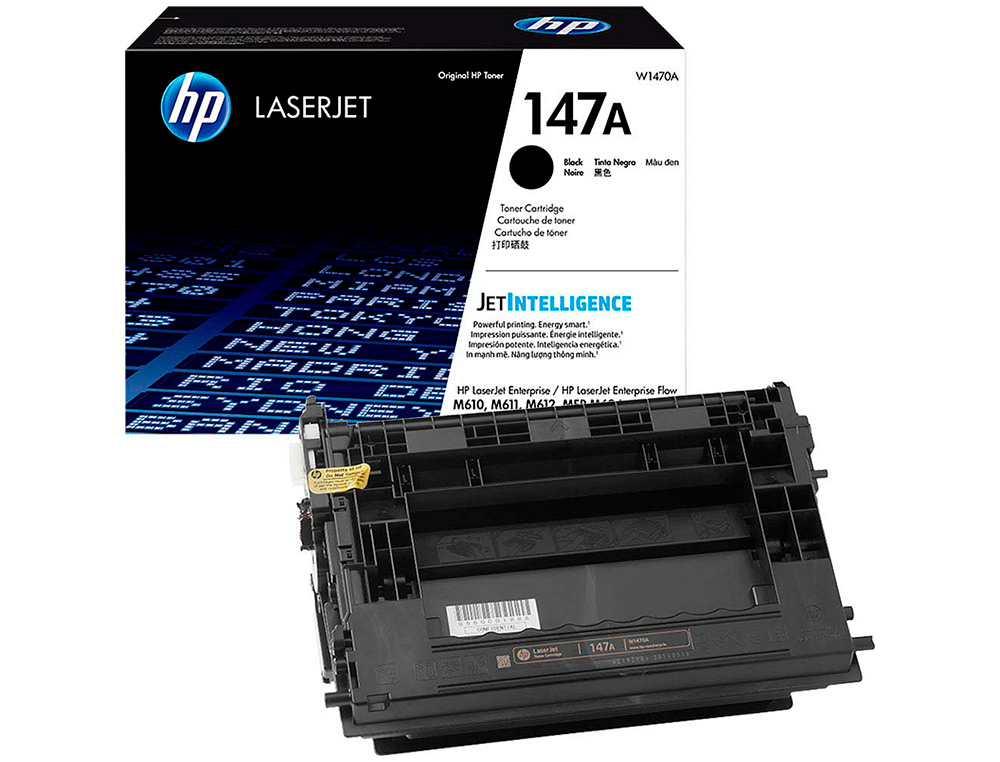 HP - Toner 147a m611 / m612 / mfp m635 / mfp m 636 negro 10500 paginas (Ref. W1470A)