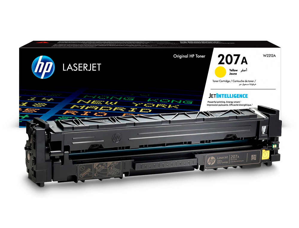 HP - Toner 207a laserjet pro m255dw / m255nw / m282nw / m283fdn amarillo 1250 paginas (Ref. W2212A)