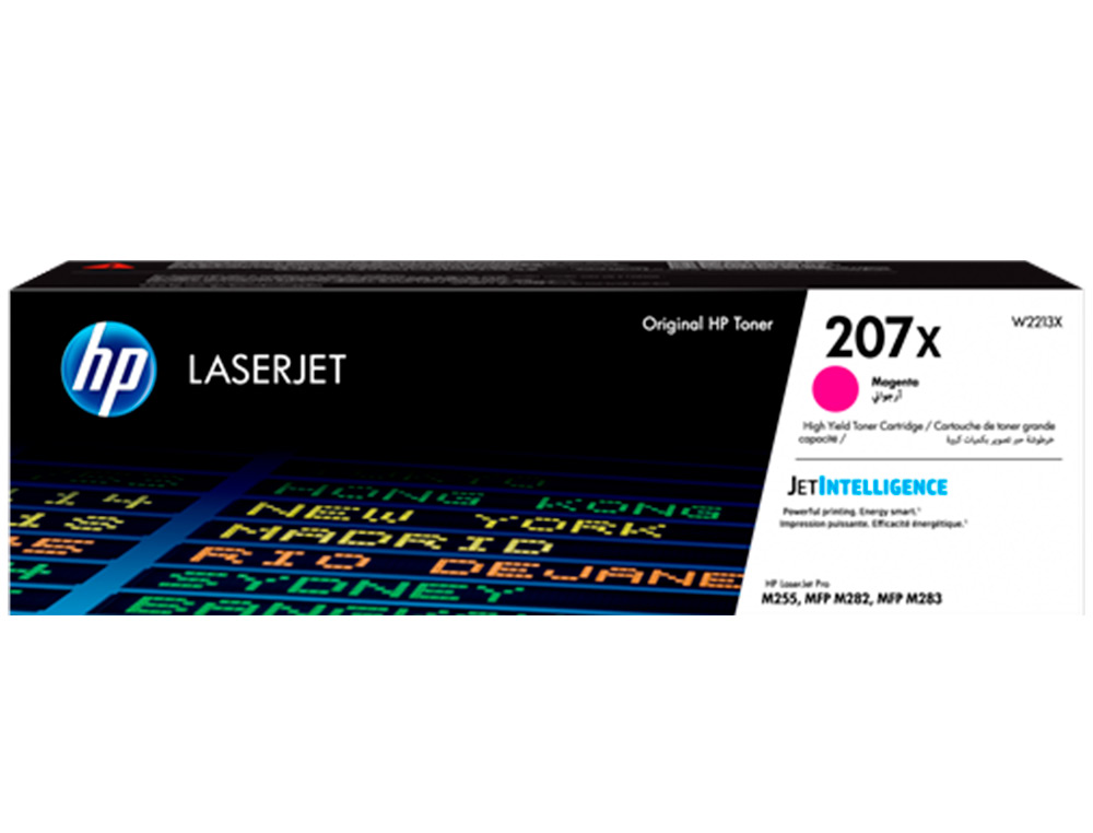 HP - Toner 207x color laserjet pro m282nw / m283fdn / m283fdw magenta 2.450 paginas (Ref. W2213X)