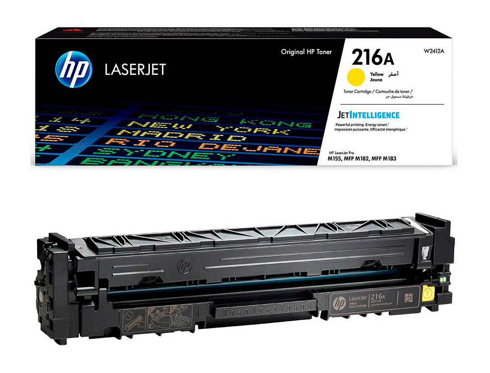 HP - Toner 216a laserjet pro m155 / mfp m182n /mfp m183fw amarillo 850 paginas (Ref. W2412A)