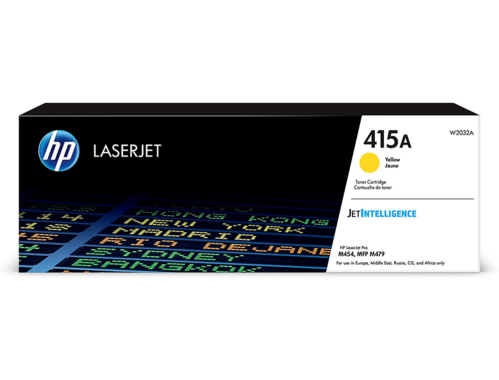 HP - Toner 415a para color laserjet pro m454 mfp m479 amarillo 2100p (Ref. W2032A)