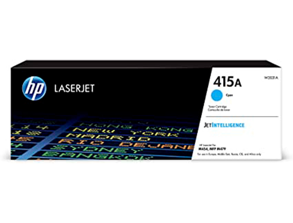 HP - Toner 415a para color laserjet pro m454 mfp m479 cian 2100p (Ref. W2031A)