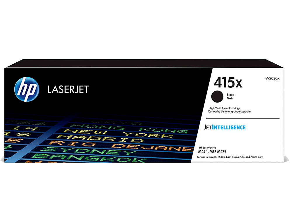 HP - Toner 415x laser color m454 / mfp m479 negro 7500 paginas (Ref. W2030X)