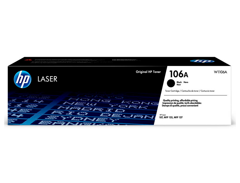 HP - Toner laser 107a/w, mfp 135anegro 106a (Ref. W1106A)