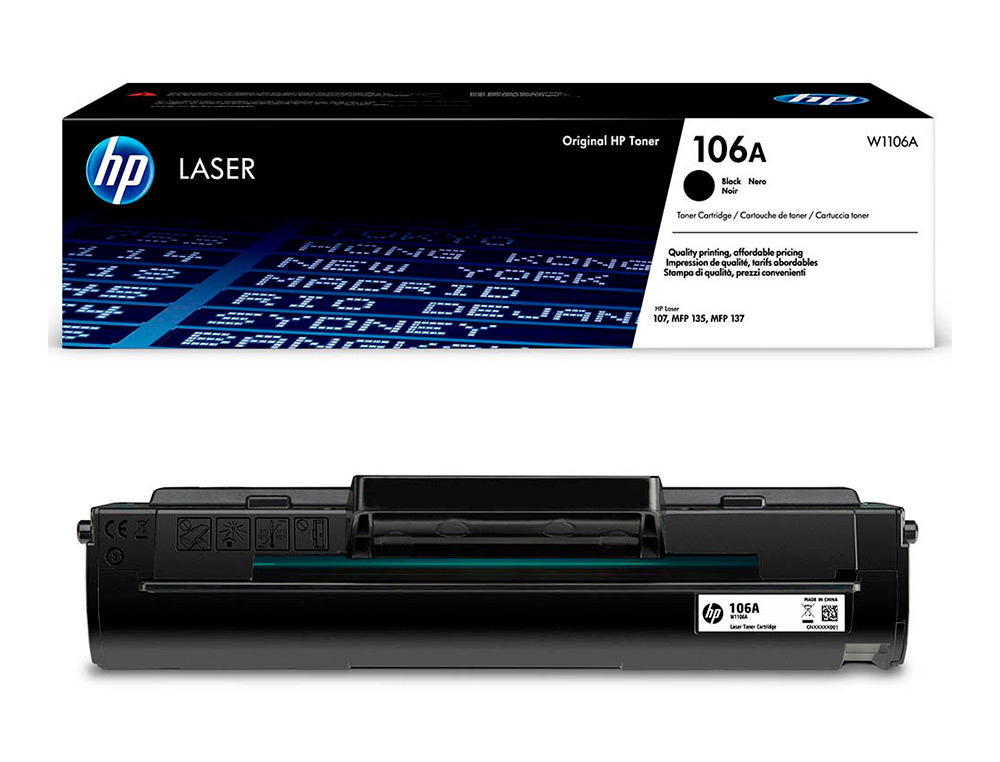 HP - Toner laser 107a/w, mfp 135anegro 106a (Ref. W1106A)