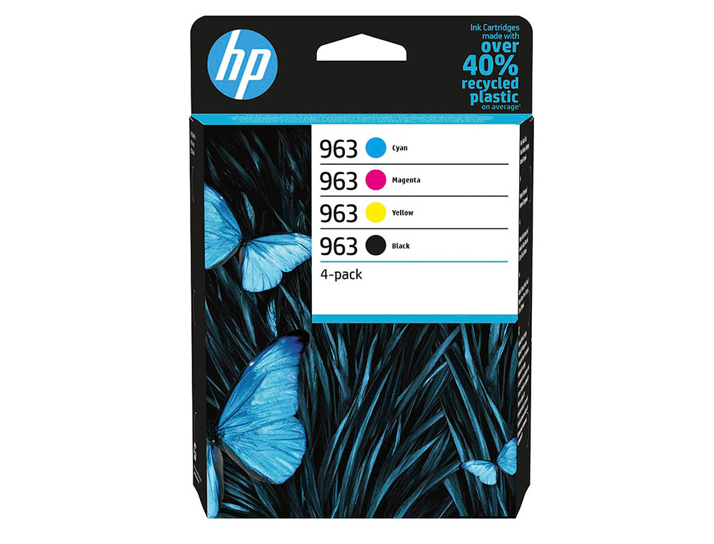 HP - Toner laser 963-6zc70ae multipack negro / cian / magenta / amarillo (Ref. 6ZC70AE)