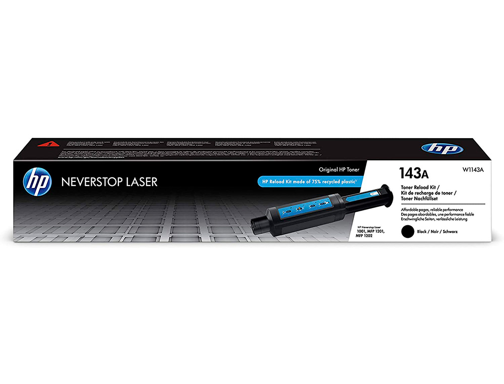 HP - Toner laserjet 143a neverstop 1000 series / 1200 series negro 2500 paginas (Ref. W1143A)