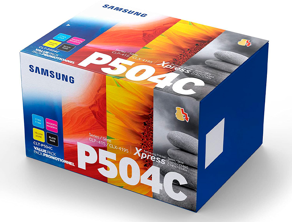 HP - Toner samsung clp415 clx4195 rainbow pack 4toner c / m / y / k (Ref. SU400A)