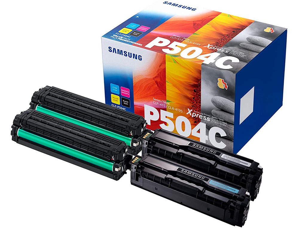 HP - Toner samsung clp415 clx4195 rainbow pack 4toner c / m / y / k (Ref. SU400A)