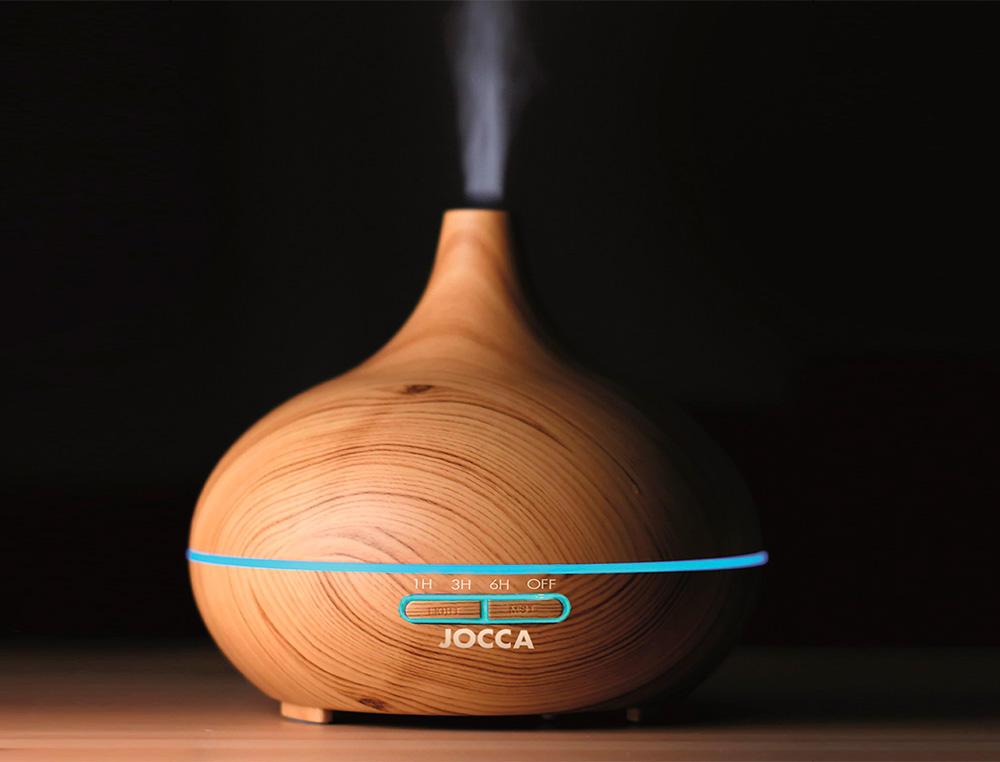 JOCCA - Difusor de aromas 7 modos iluminacion incluye usb capacidad 300 ml 170x170x170 mm (Ref. 1436)