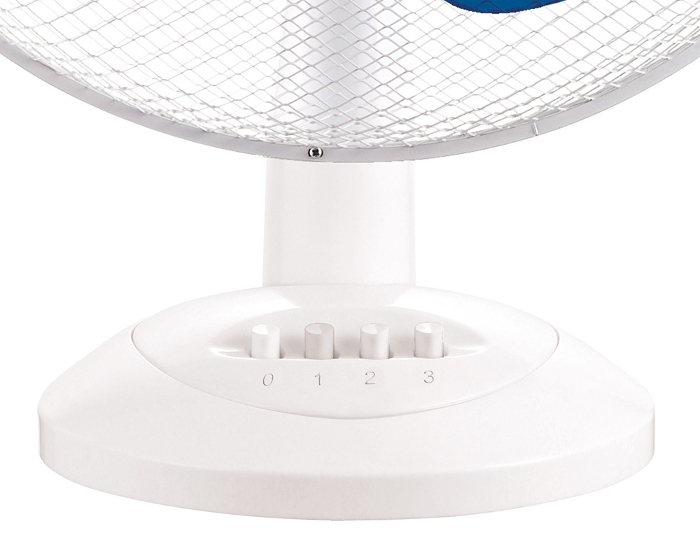 JOCCA - Ventilador de sobremesa 3 velocidades 40 w sistema oscilacion y cabezal basculante diametro 300 mm (Ref. 1468)