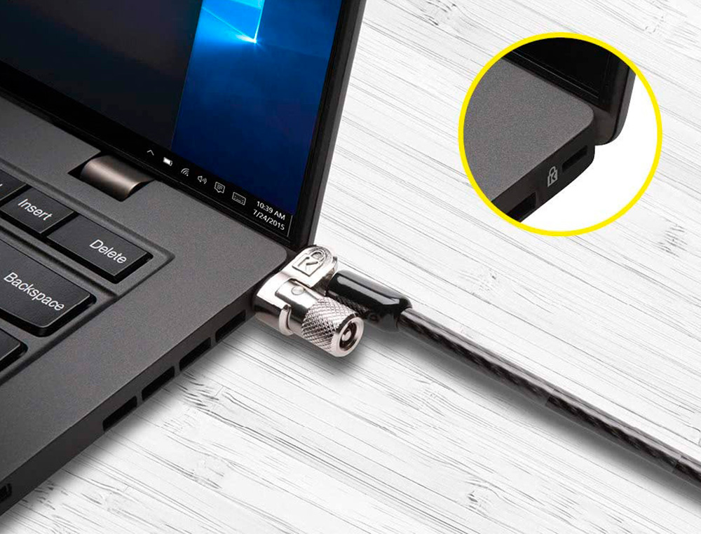 KENSINGTON - Candado con llave microsaverá2.0 para ordenadores portatiles (Ref. K65020EU)