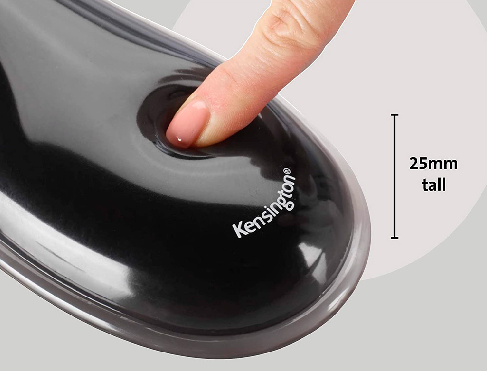 KENSINGTON - Reposamuñecas duo gel teclado color negro/azul 240x182x25 mm (Ref. 62397)