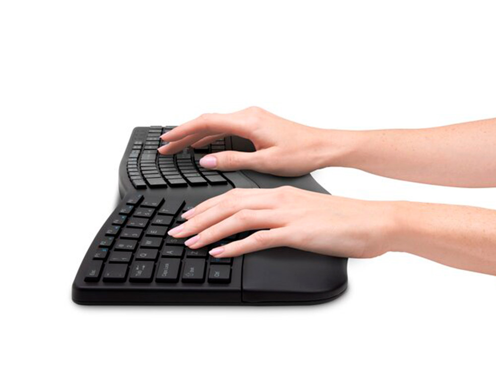 KENSINGTON - Teclado inalambrico pro fit ergo color negro 252x482x38 mm (Ref. K75401ES)