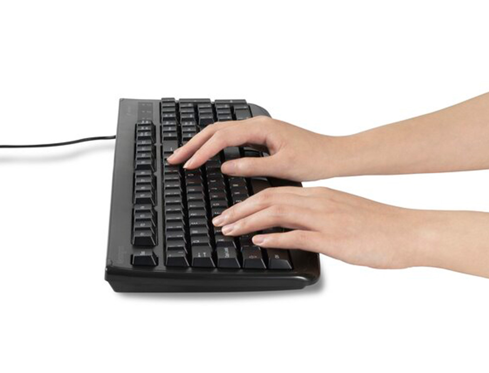 KENSINGTON - Teclado usb lavable pro fit con cable negro (Ref. K64407ES)