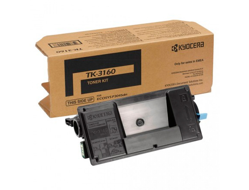 KYOCERA - Toner ecosys p3045dn negro tk-3160 (Ref. 1T02T90NL1)