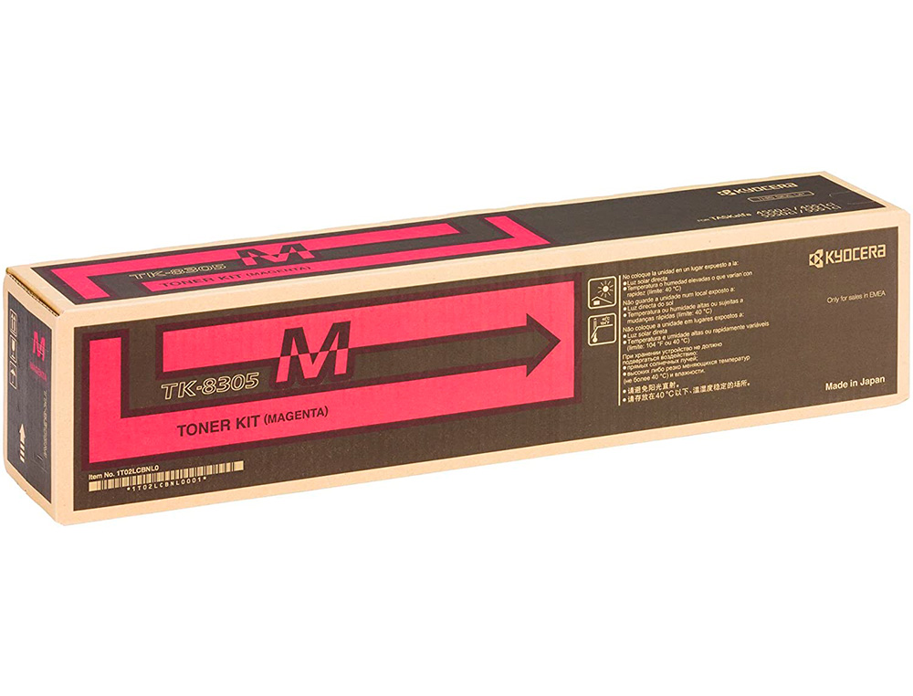 KYOCERA - Toner -mita copiadora magenta tk8305m (Ref. 1T02LKBNL0)