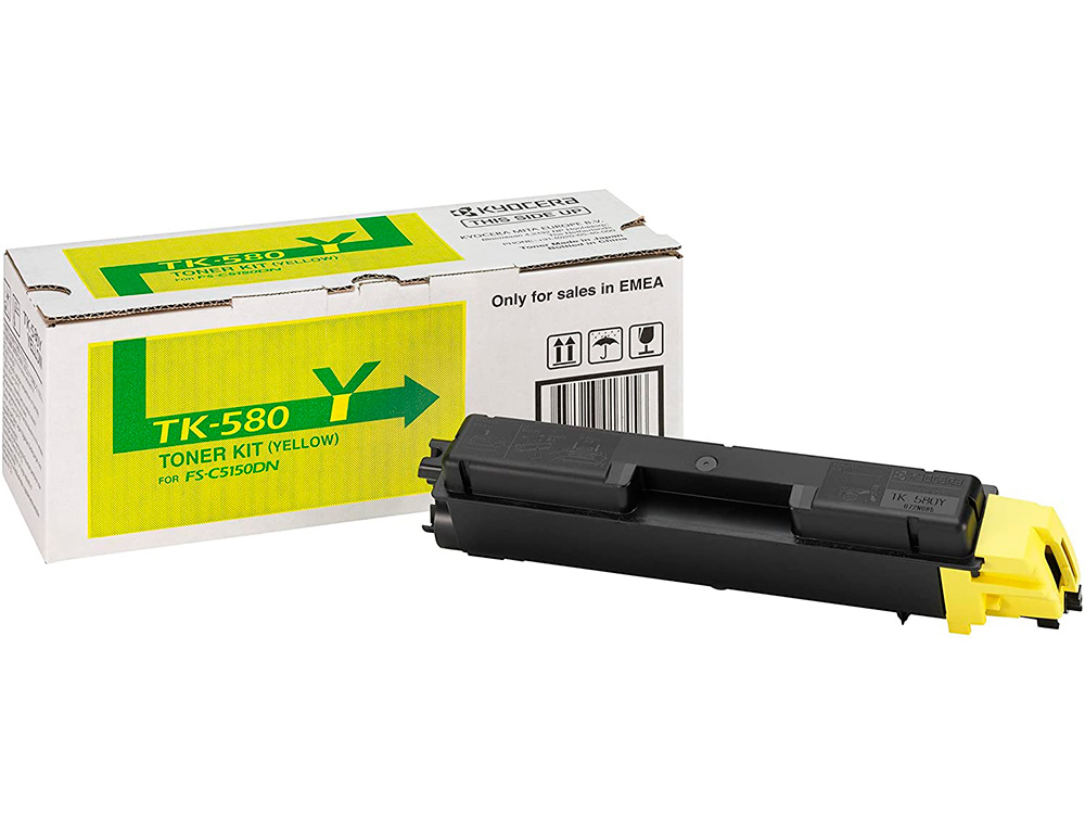 KYOCERA - Toner -mita fs-c5150dn p6021cdn amarillo tk-580y (Ref. 1T02KTANL0)