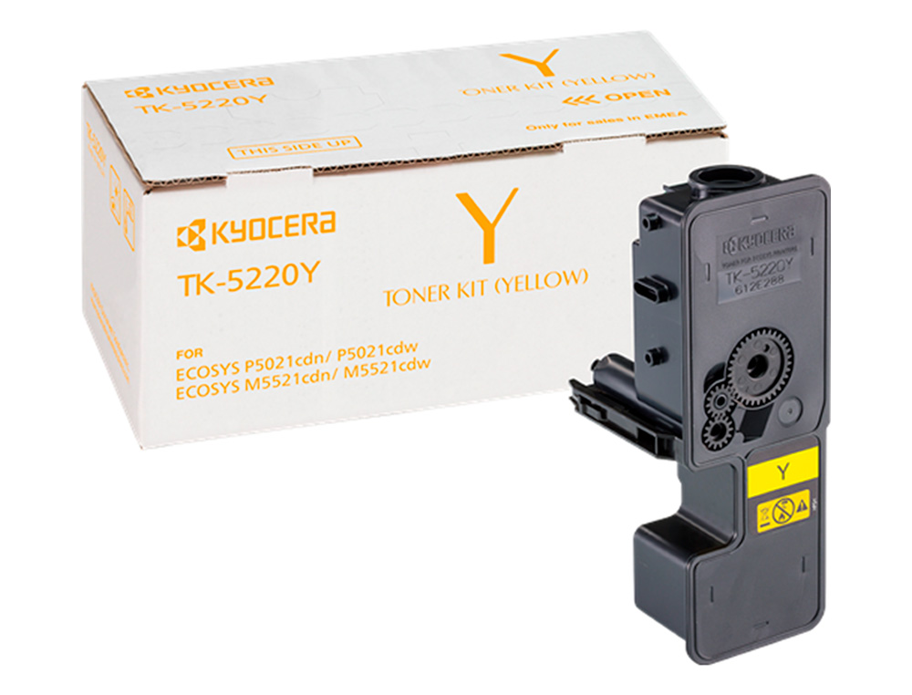 KYOCERA - Toner mita tk-5220y amarillo ecosys m5521cdw, ecosys m5521cdn 1200 pag (Ref. 1T02R9ANL1)