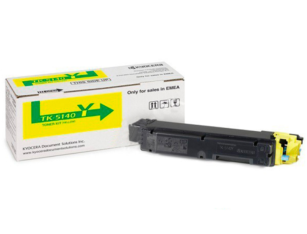 KYOCERA - Toner tk-5140y ecosys m6530cdn, m6530cdn/kl3, p6130cdn, p6130cdn/kl3 amarillo tk5140 (Ref. 1T02NRANL0)