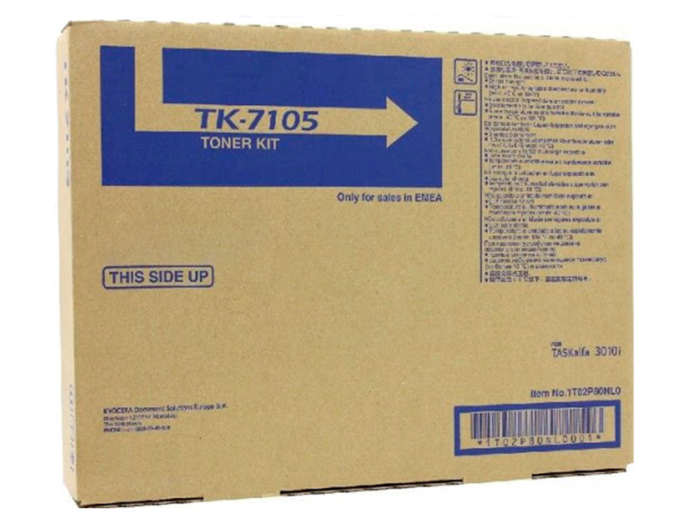 KYOCERA - Toner tk7105 -mita taskalfa 3010i negro (Ref. 1T02P80NL0)