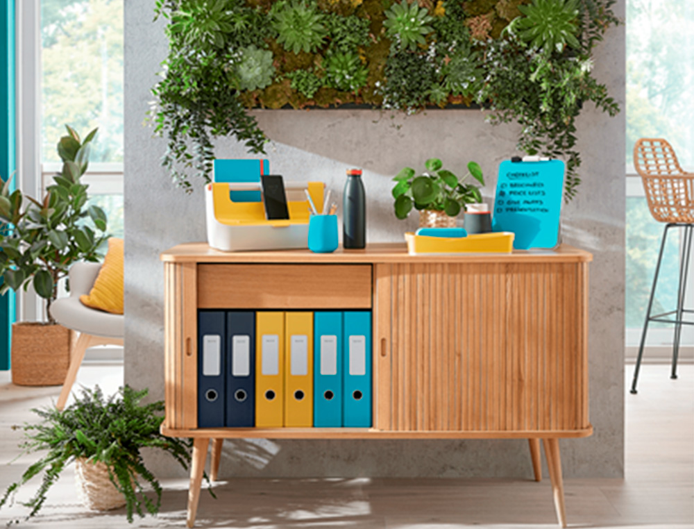 LEITZ - Bandeja organizadora plastico cosy amarillo 274x62x391mm (Ref. 52590019)