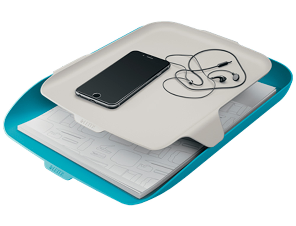 LEITZ - Bandeja organizadora plastico cosy azul 274x62x391 mm (Ref. 52590061)