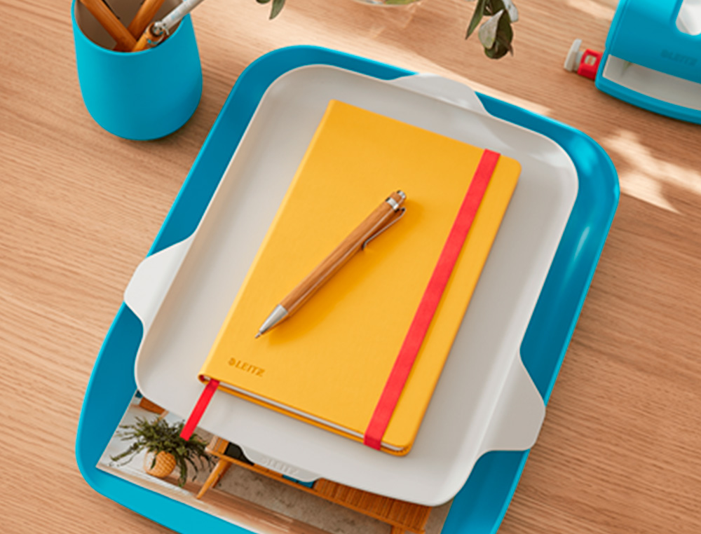 LEITZ - Bandeja organizadora plastico cosy azul 274x62x391 mm (Ref. 52590061)