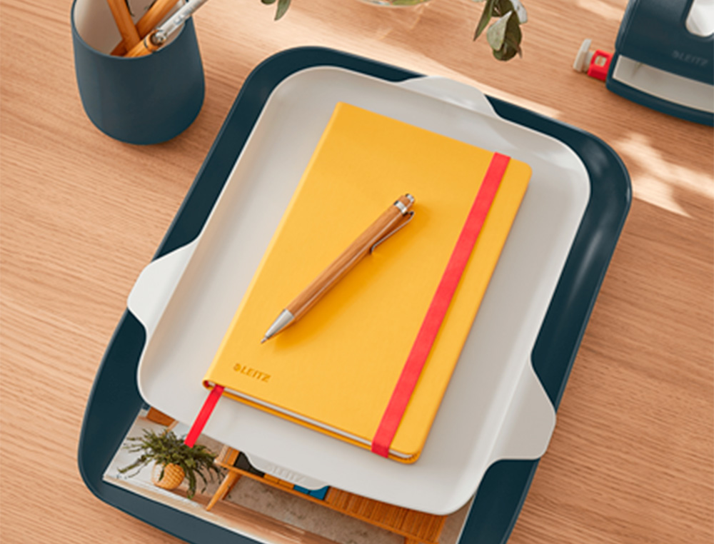 LEITZ - Bandeja organizadora plastico cosy gris 274x62x391 mm (Ref. 52590089)