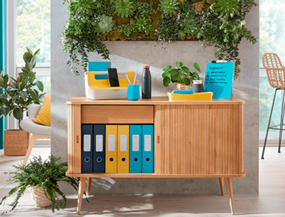 LEITZ - Bandeja organizadora plastico cosy gris 274x62x391 mm (Ref. 52590089)