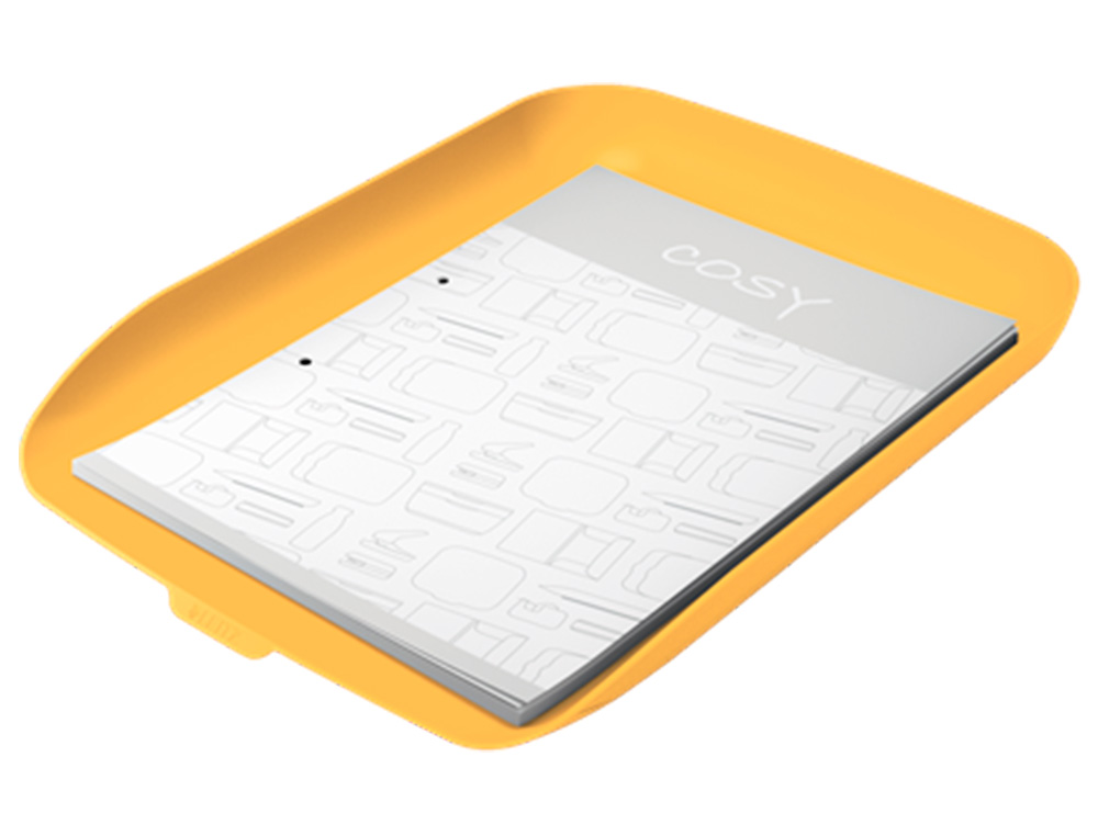 LEITZ - Bandeja sobremesa plastico cosy amarillo 268x126x358 mm (Ref. 53580019)
