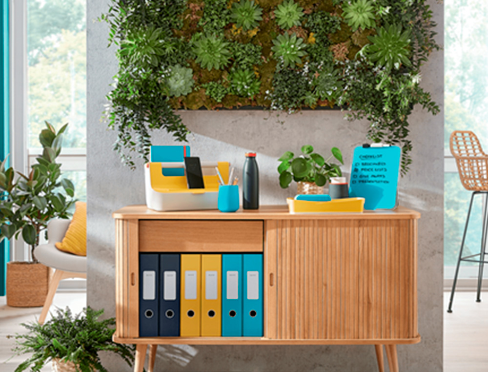 LEITZ - Bandeja sobremesa plastico cosy amarillo 268x126x358 mm (Ref. 53580019)