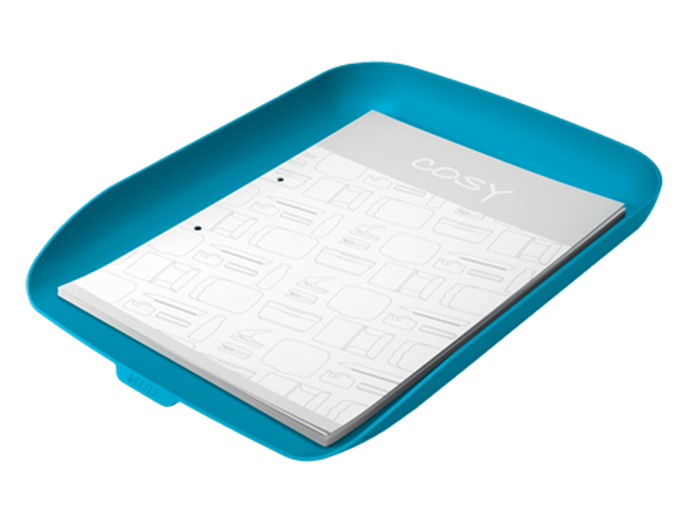 LEITZ - Bandeja sobremesa plastico cosy azul 268x126x358 mm (Ref. 53580061)