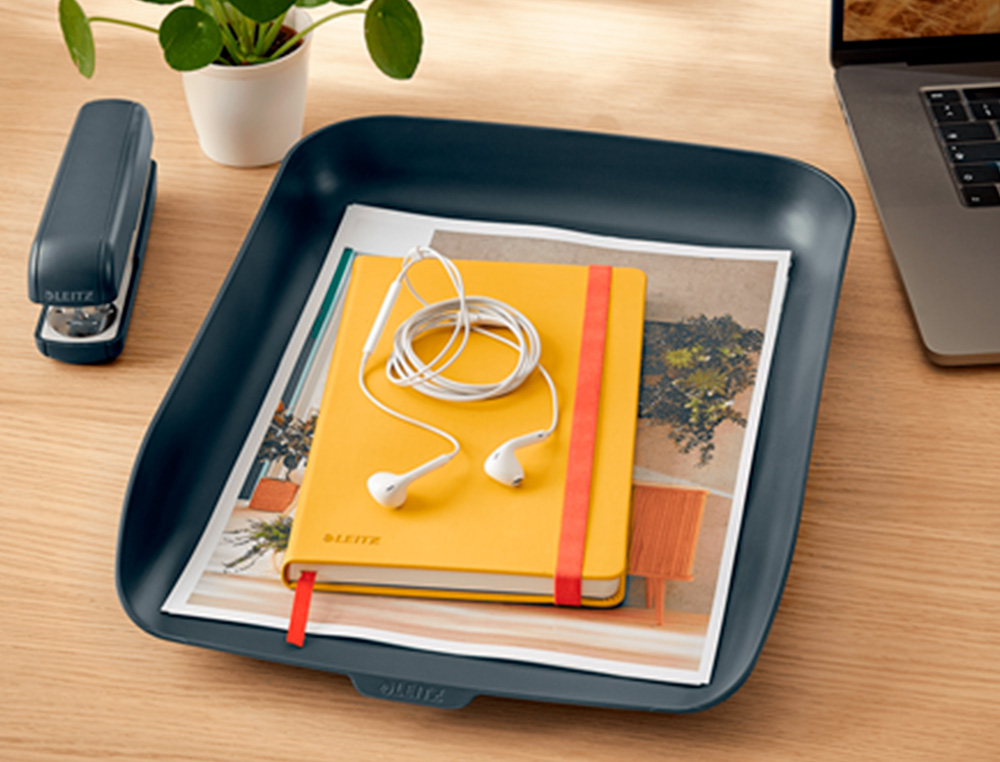 LEITZ - Bandeja sobremesa plastico cosy gris 268x126x358 mm (Ref. 53580089)