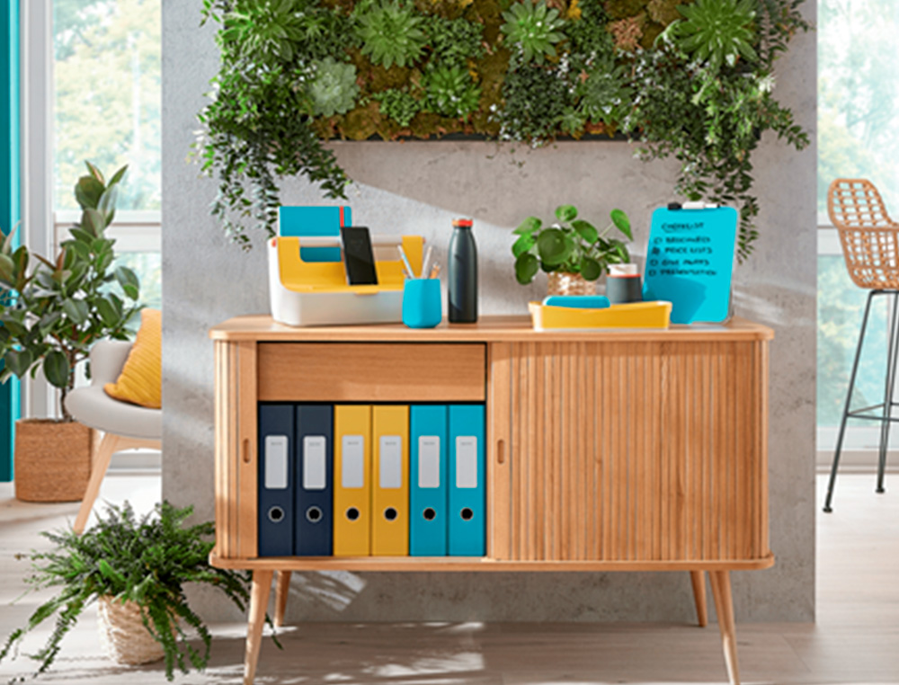 LEITZ - Bandeja sobremesa plastico cosy set de 3 unidades azul 274x120x456 mm (Ref. 53582061)